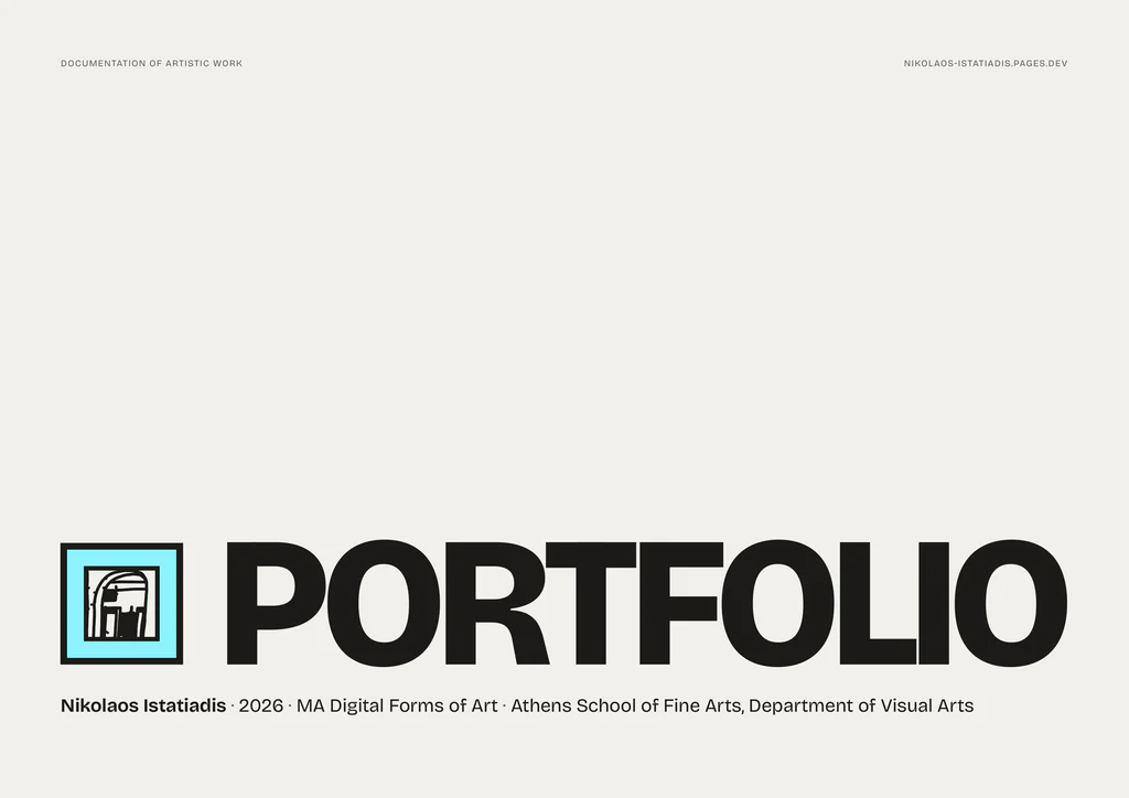 Portfolio page 1: Cover
